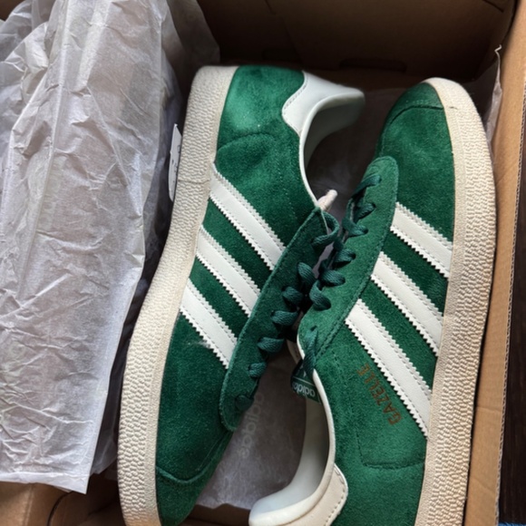 ADIDAS GAZELLE - DARK GREEN AND WHITE - Picture 6 of 7